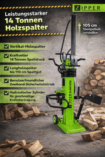 Zipper holzspalter hs14tn - holzspalter, zi-hs14tn